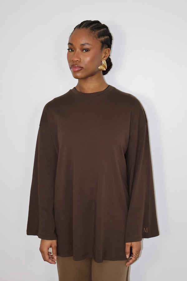 T-SHIRT ESSENTIAL [MARRON]