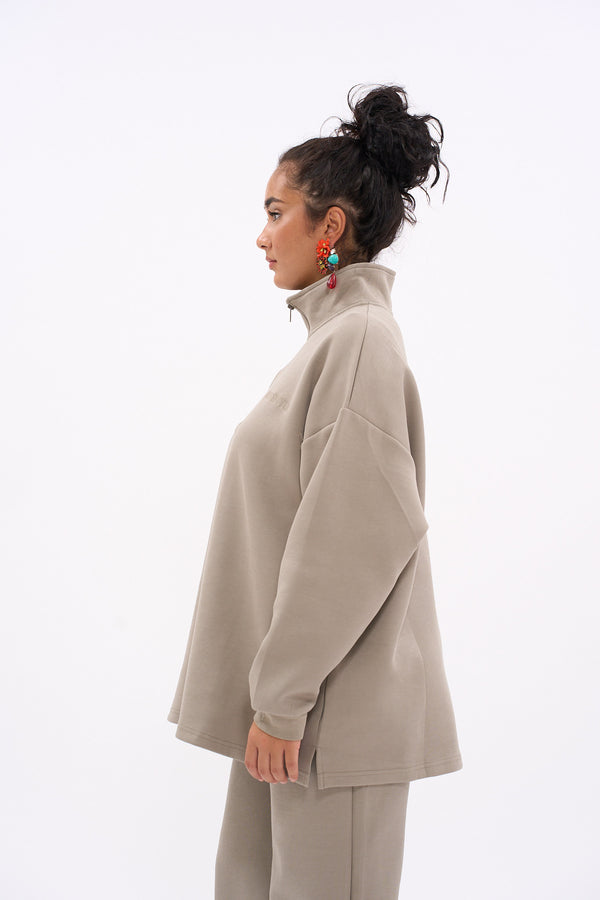 ENSEMBLE CASUAL ZIP [TILLEUL]
