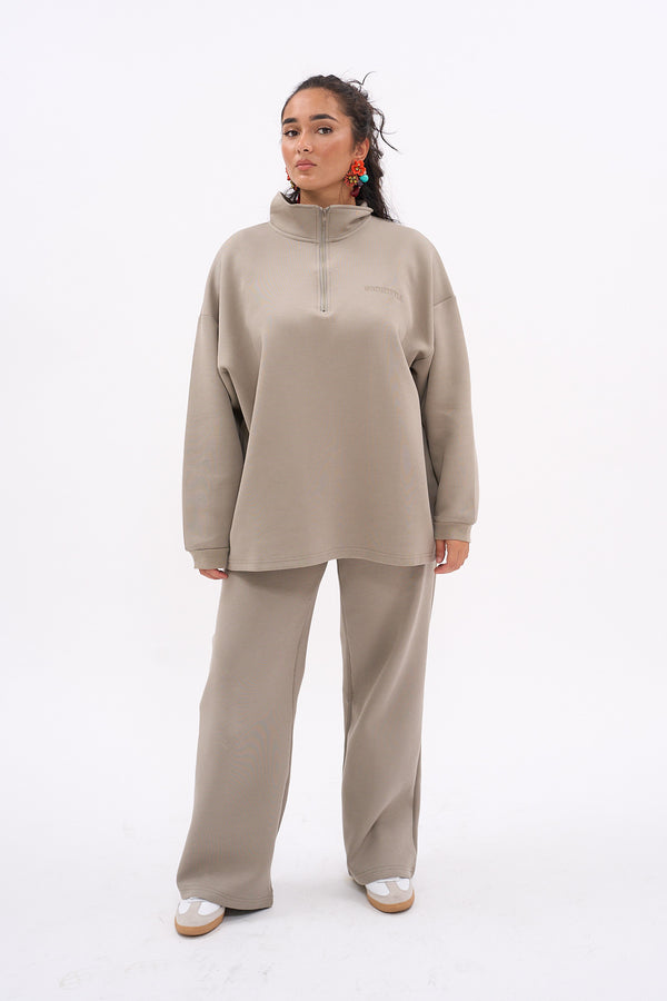 ENSEMBLE CASUAL ZIP [TILLEUL]