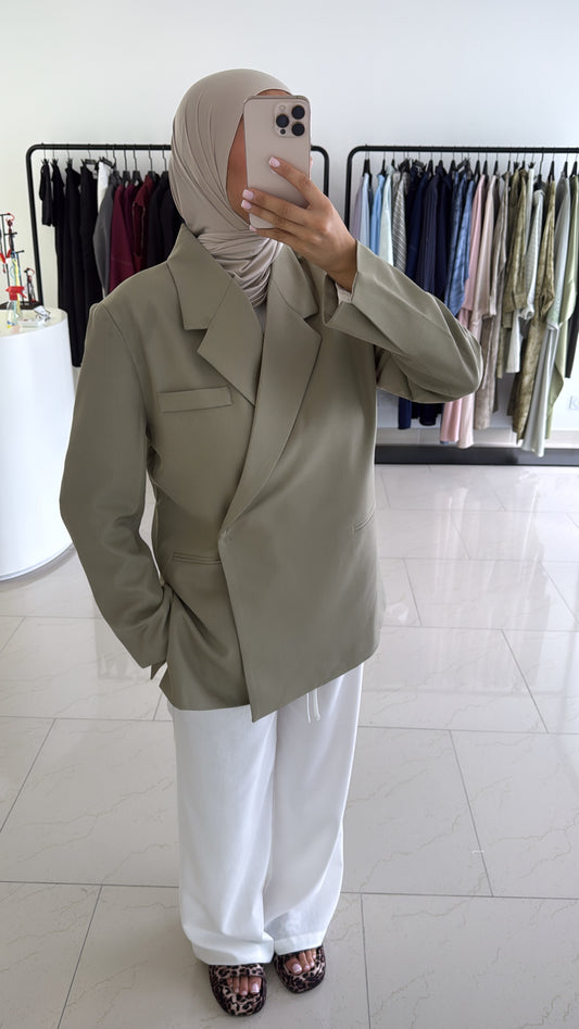 BLAZER CROISÉ [TILLEUL]
