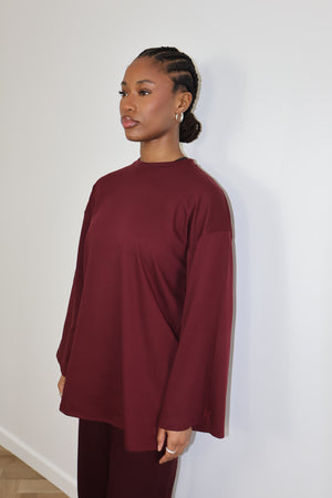 T-SHIRT ESSENTIAL [BORDEAUX]