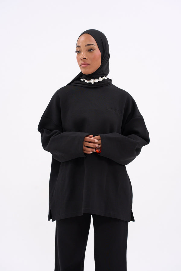 ENSEMBLE CASUAL SWEAT [BLACK]