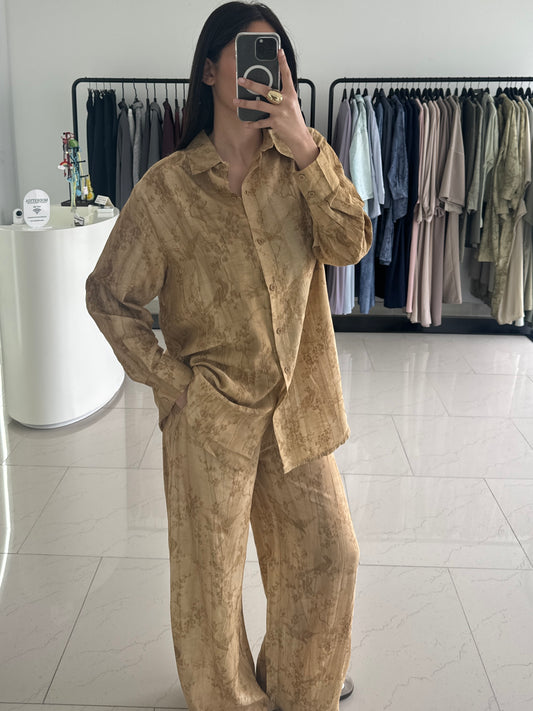 ENSEMBLE IMPRIMÉ [BEIGE]
