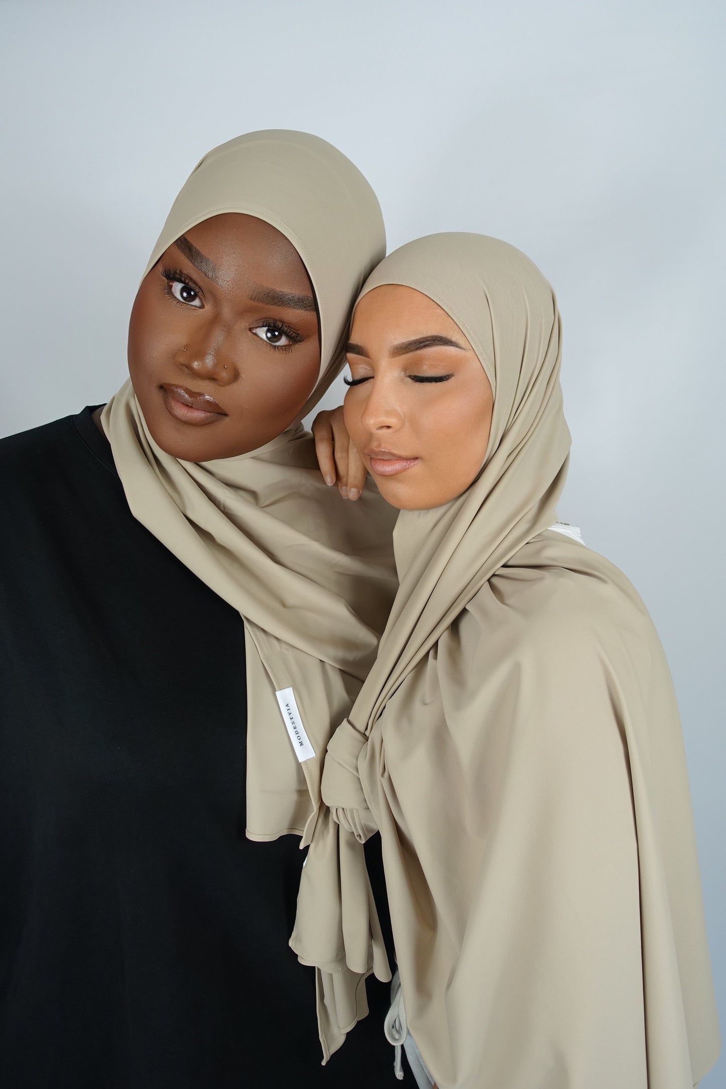 HIJAB JERSEY ÉLASTIQUE [BEIGE]