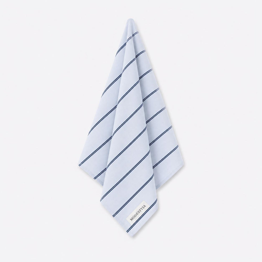 Carré de Coton Bleu à rayures Bleu marine