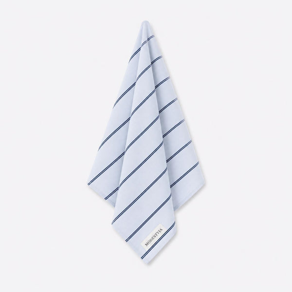 Carré de Coton Bleu à rayures Bleu marine