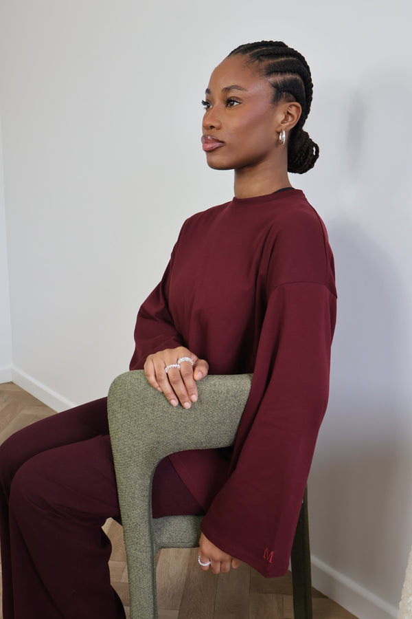 T-SHIRT ESSENTIAL [BORDEAUX]