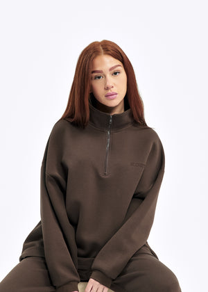 ENSEMBLE CASUAL ZIP [CHOCO]