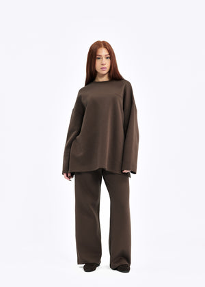ENSEMBLE CASUAL SWEAT [CHOCO]