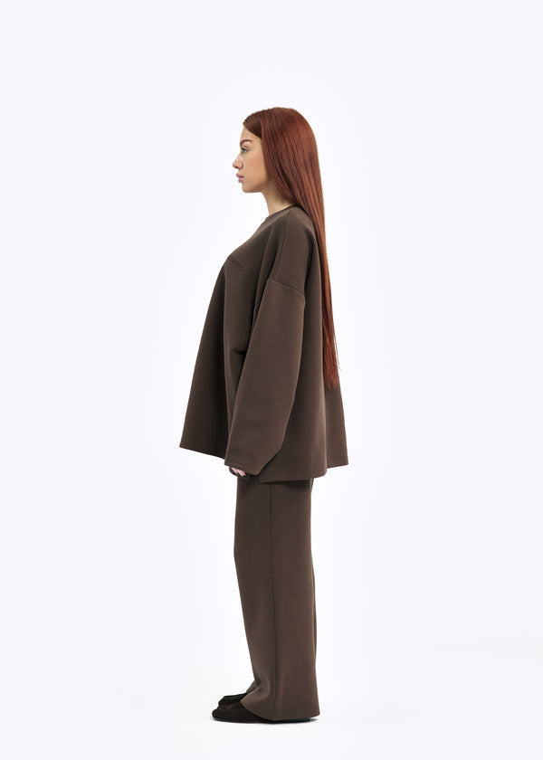 ENSEMBLE CASUAL SWEAT [CHOCO]