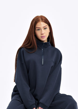 ENSEMBLE CASUAL ZIP [MARINE]