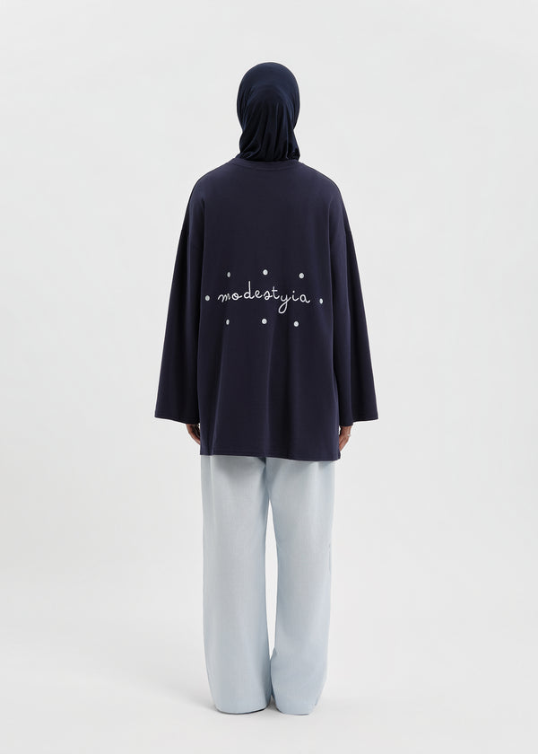 T-SHIRT ESSENTIAL DOT MARINE