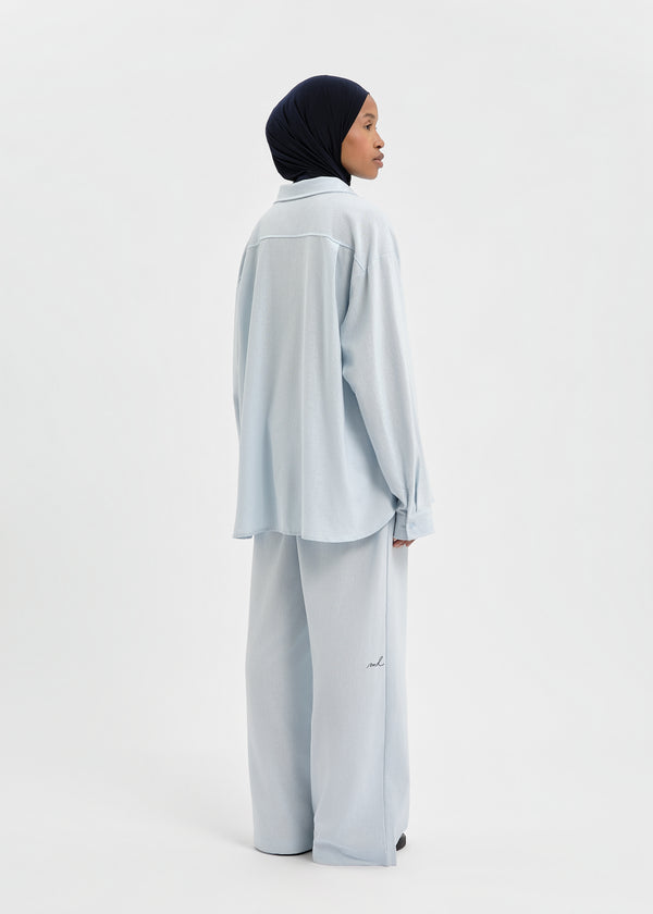 CHEMISE LINEN BLEUE