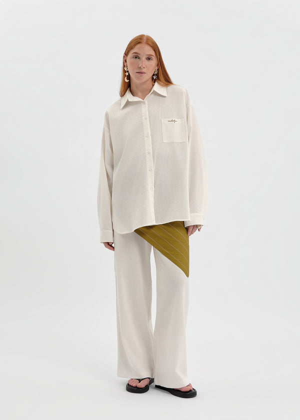 CHEMISE LINEN BLANCHE