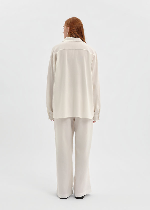 CHEMISE LINEN BLANCHE