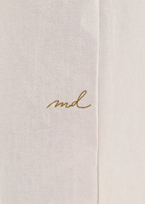 PANTALON LINEN BLANC