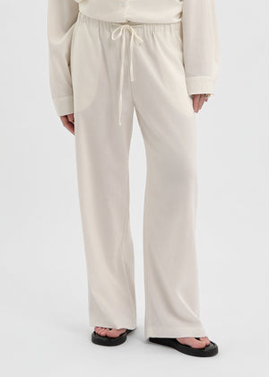 PANTALON LINEN BLANC