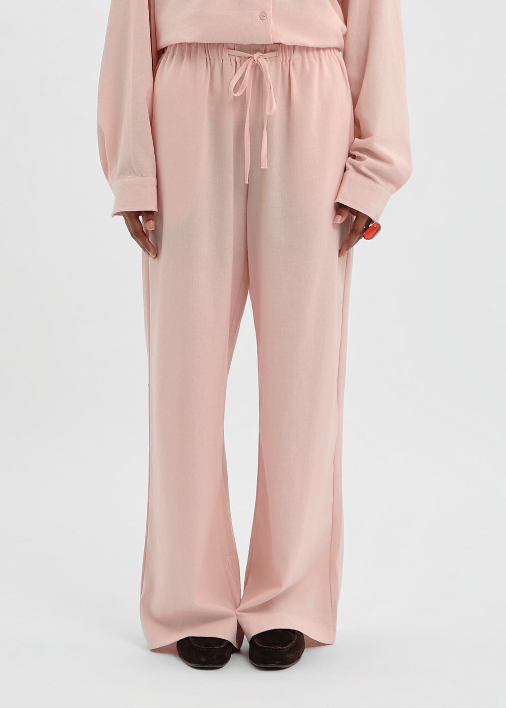 PANTALON LINEN ROSE