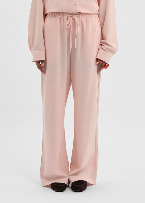 PANTALON LINEN ROSE