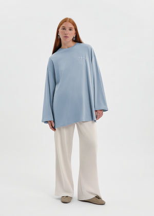 T-SHIRT ESSENTIAL DOT BLEU CIEL