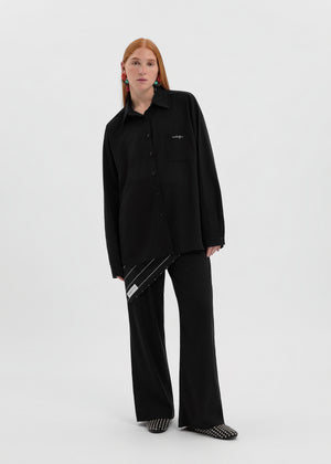 CHEMISE LINEN NOIRE