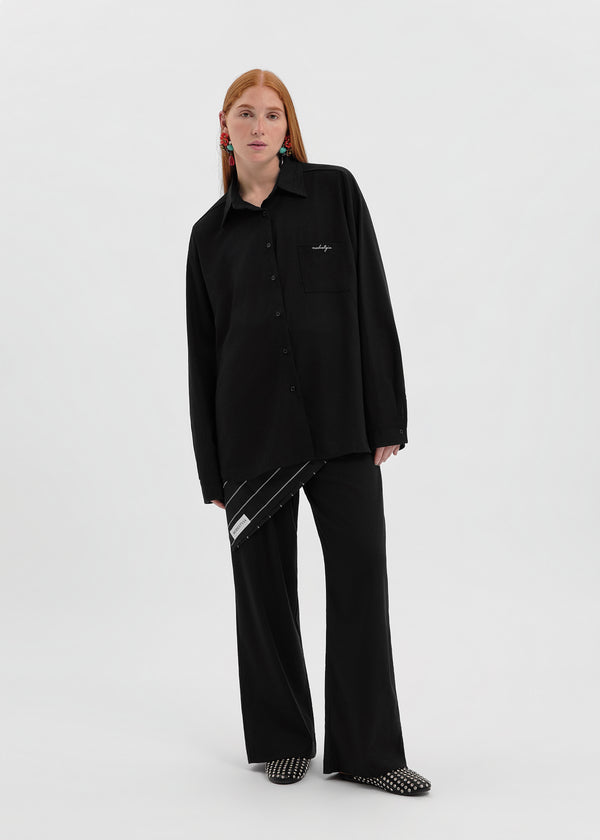 CHEMISE LINEN NOIRE