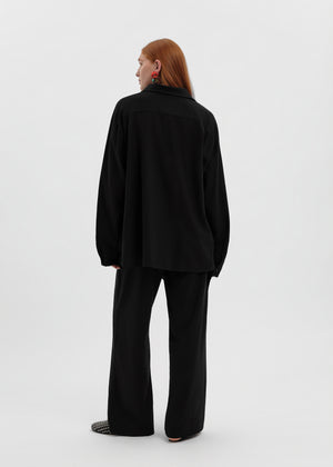 CHEMISE LINEN NOIRE