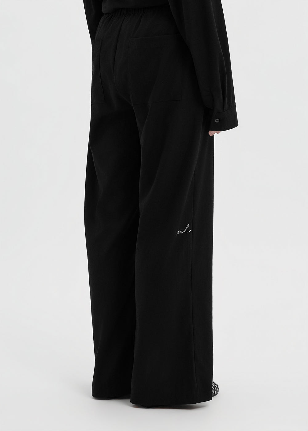PANTALON LINEN NOIR
