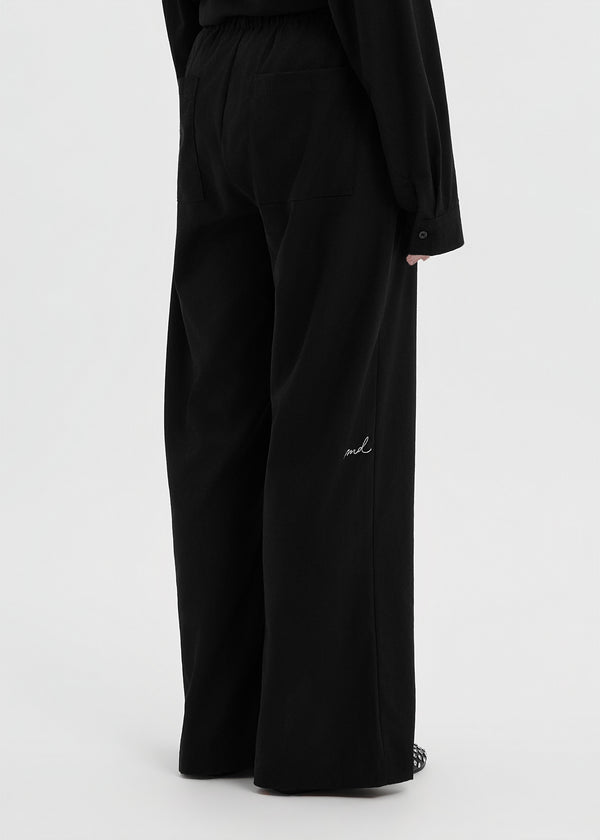 PANTALON LINEN NOIR