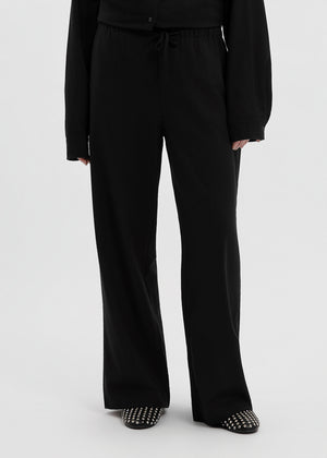 PANTALON LINEN NOIR