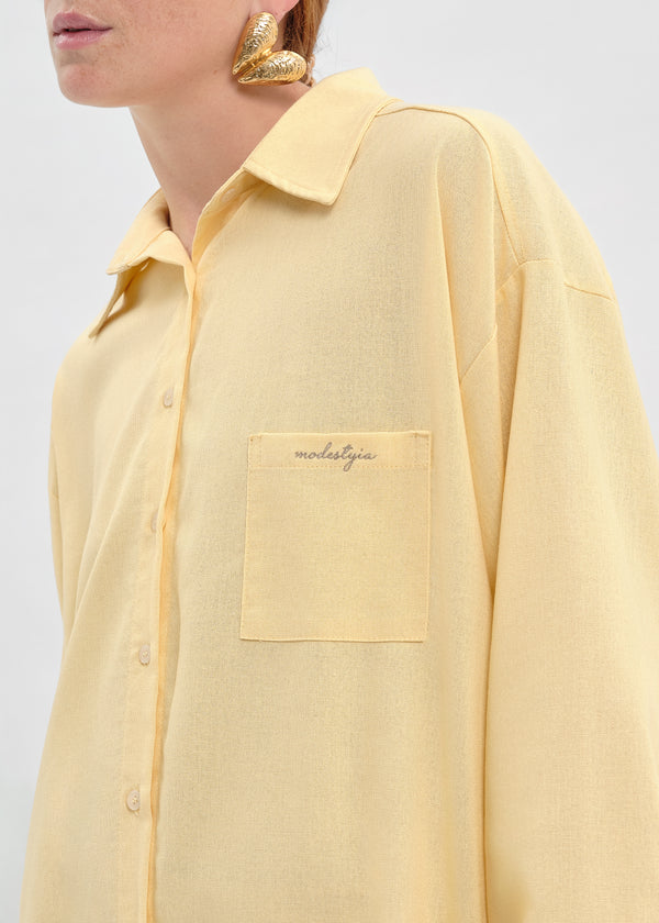 CHEMISE LINEN JAUNE