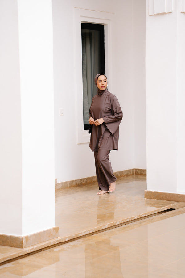 BURKINI OVER [MARRON]