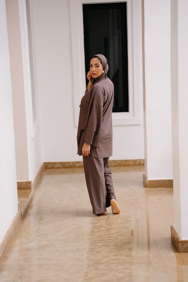 BURKINI OVER [MARRON]